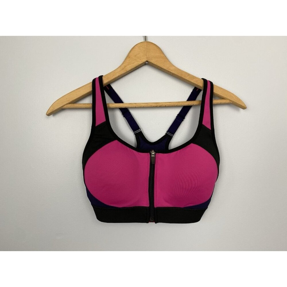c9 by Champion Sports Bra Womens Size S Molded Cup Power Shape Max Front Zip